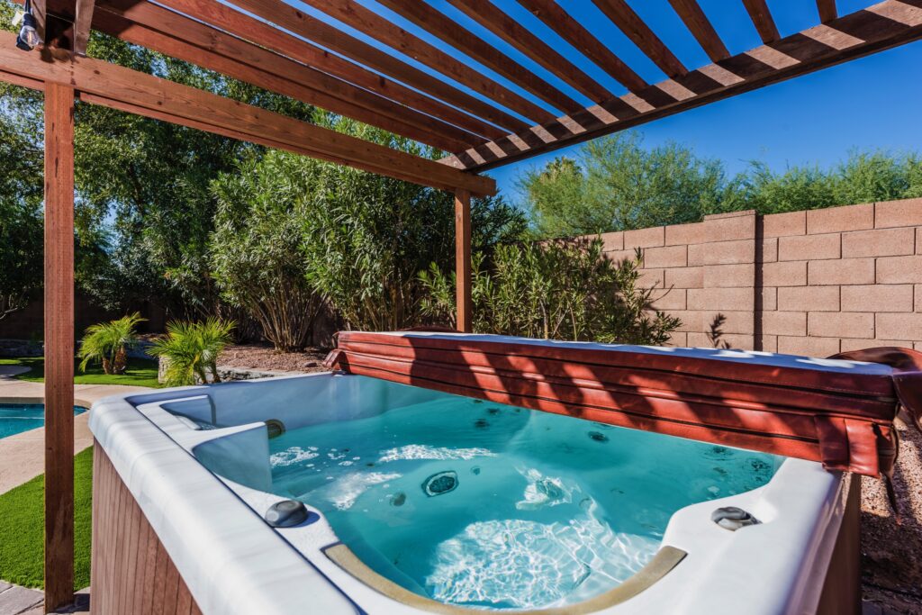 Our Guidebook. Outdoor hot tub